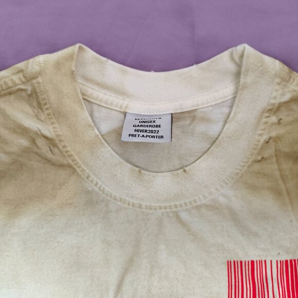 Vetements Distressed Short-Sleeve Top - Picture 3 of 7